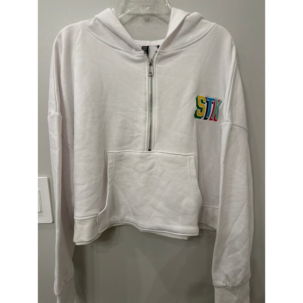 Starkville Embroidered Cropped Hoodie